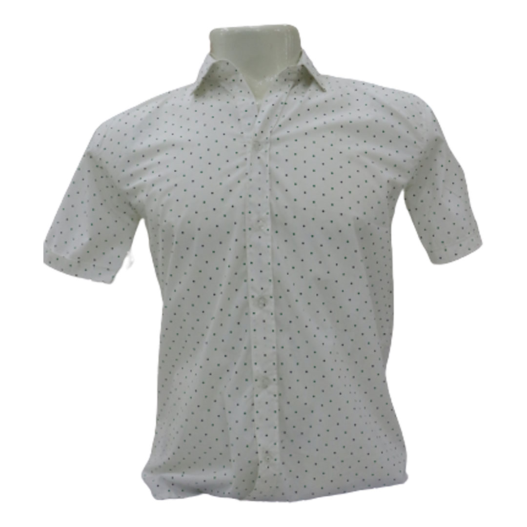 White dotted shirt