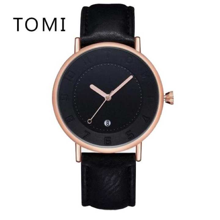 Black Strap And Dial Analog Watch For Men