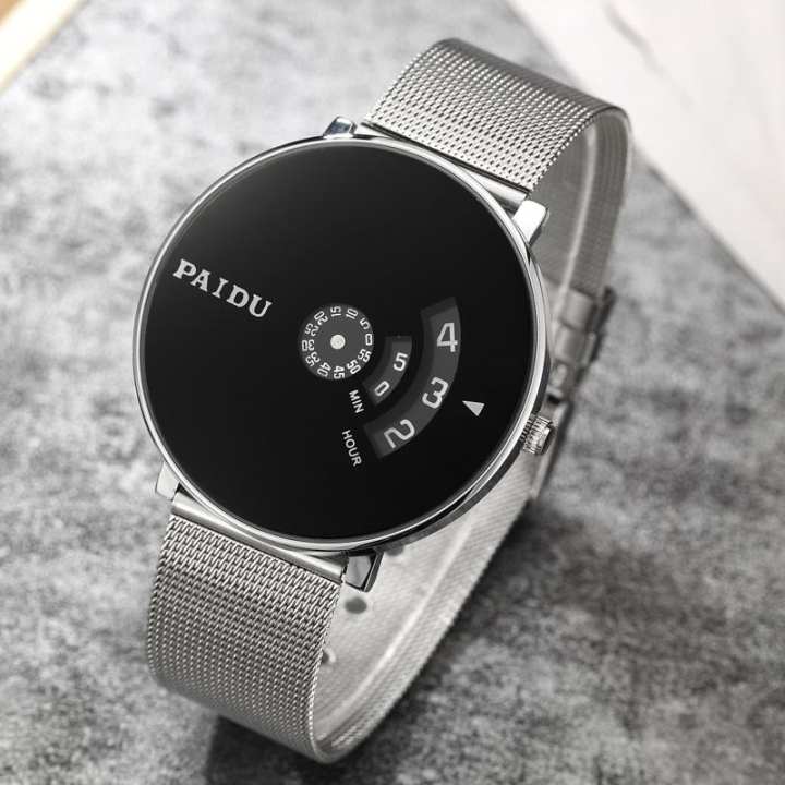 Paidu P7 Stainless Steel Turntable Casual Unisex Watch